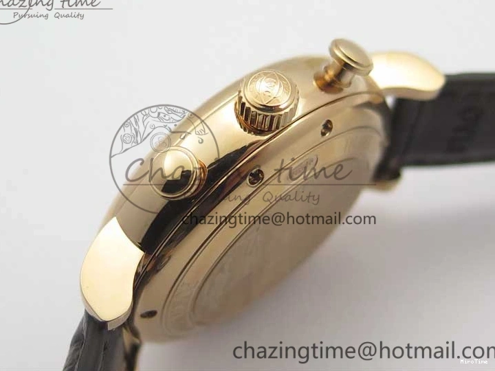 MIROTIME 0220 Efficient Portofino Chrono RG ZF 1:1 Best Edition White Dial on Brown Leather Strap A 7151